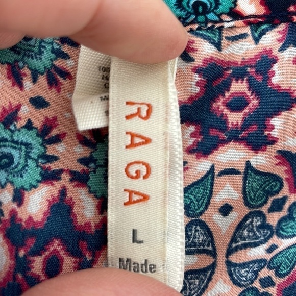 Raga Bohemian Romper Blue Red Size Large L - Picture 13 of 17